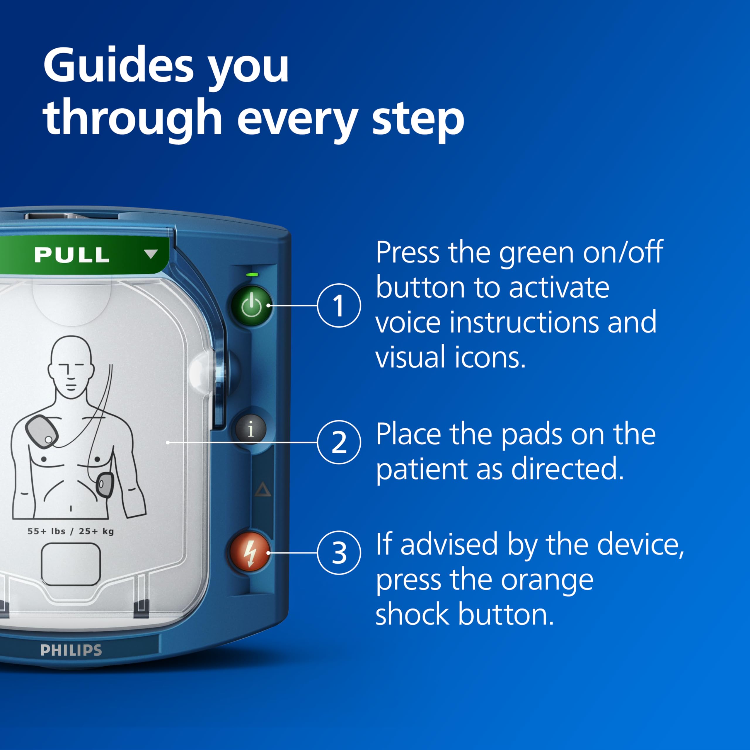 Philips HeartStart OnSite AED Defibrillator with Standard Carry Case (M5066A-C01)