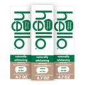 hello Naturally Whitening Fluoride Toothpaste — Mint, 3 Pack (4.7 oz tubes)