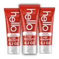 Hello Wild Strawberry Kids Toothpaste with Fluoride – ADA Approved, 3 Pack, 4.2 oz
