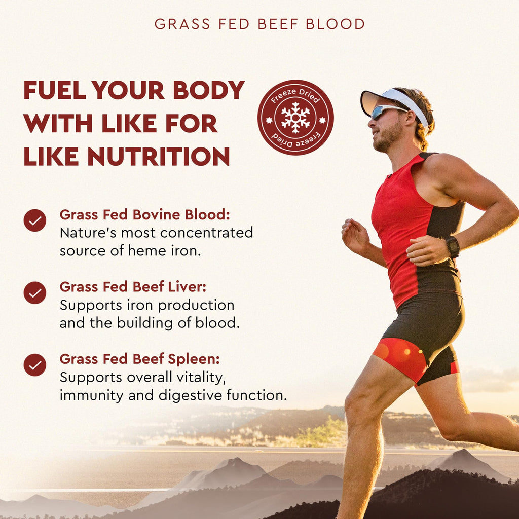 Ancestral Supplements Grass Fed Blood is Blood, Liver & Spleen Formula — 180 Capsules