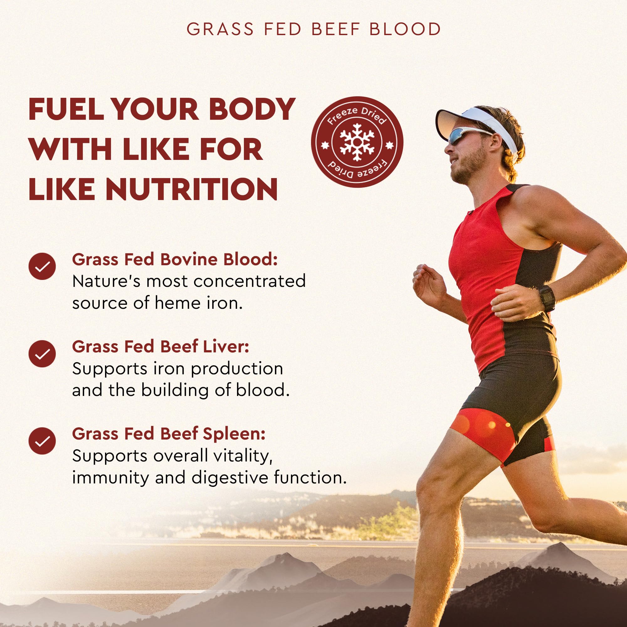 Ancestral Supplements Grass Fed Blood is Blood, Liver & Spleen Formula — 180 Capsules
