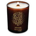 Hemlock Park Amber & Gold Wood Wick Candle – Handcrafted with Natural Coconut Wax (7.2 oz, Oakmoss)