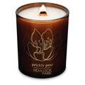 Hemlock Park Amber & Gold Wood Wick Candle – Natural Coconut Wax | 7.2 oz Prickly Pear