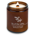 Hemlock Park Crackling Wood Wick Candle – Handcrafted Coconut Wax (8 oz) Lily of The Valley