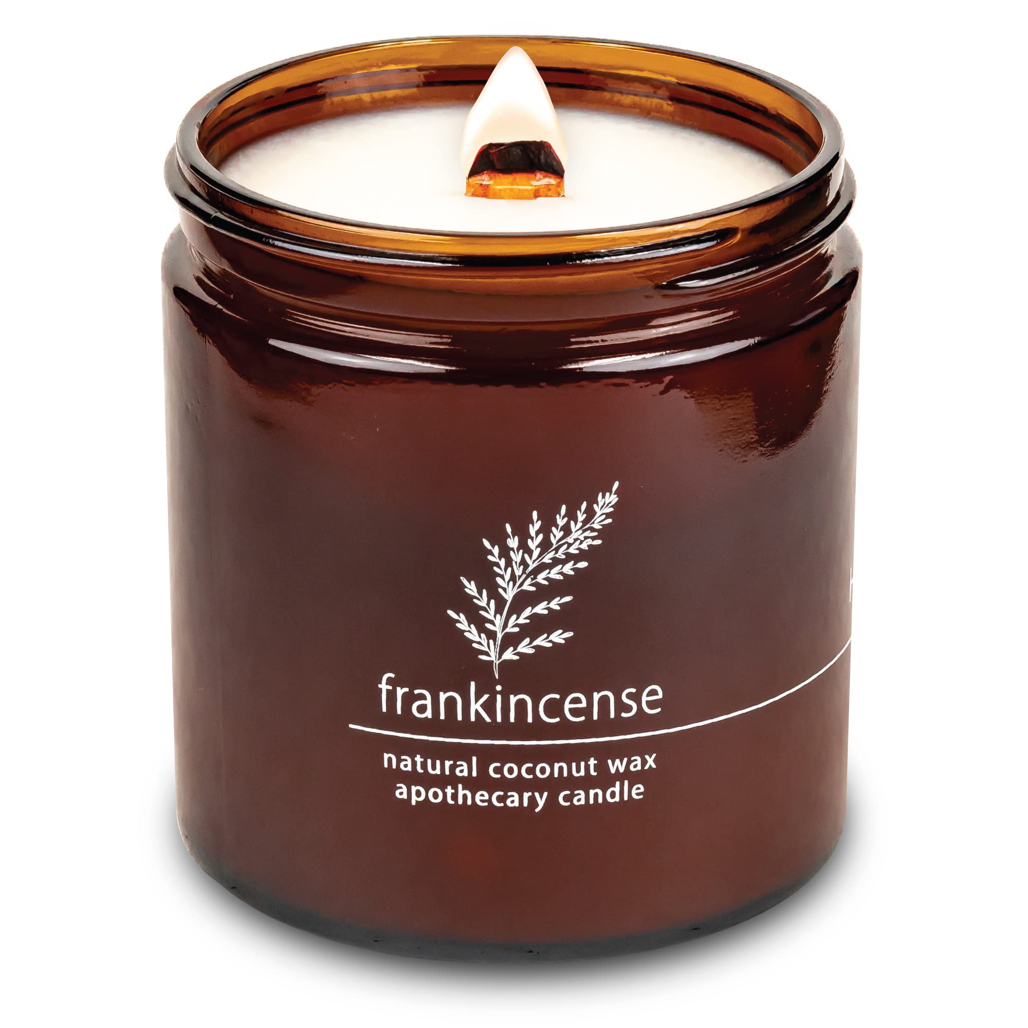 Hemlock Park Crackling Wood Wick Candle – 16 oz, Frankincense