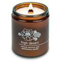 Hemlock Park Crackling Wood Wick Candle - Handcrafted with Natural Coconut Wax | 8 oz High Desert