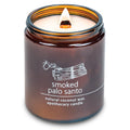 Hemlock Park Crackling Wood Wick Candle – Handcrafted Coconut Wax, 8 oz, Smoked Palo Santo
