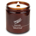 Hemlock Park Crackling Wood Wick Candle – Lavender Coconut Wax, 16 oz