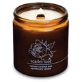 Hemlock Park Crackling Wood Wick Candle – Coconut Wax, 16 oz, Scarlet Rose