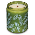 Hemlock Park Green Glass Wood Wick Candle – Handcrafted Coconut Wax (8 oz) Foxtail Fir