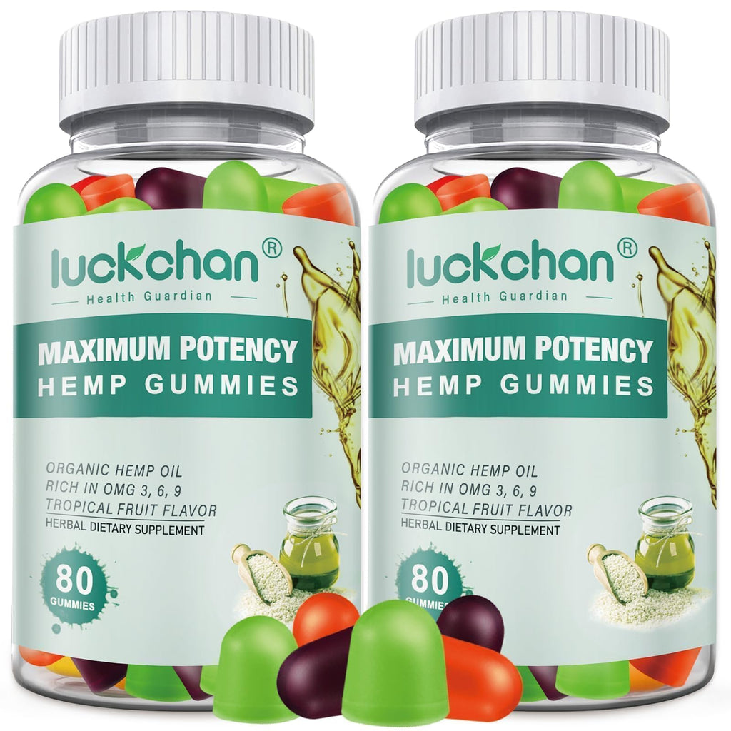 2 Packs High-Potency Hemp Gummies for Sleep, Pain & Anxiety - Organic Colorado Hemp