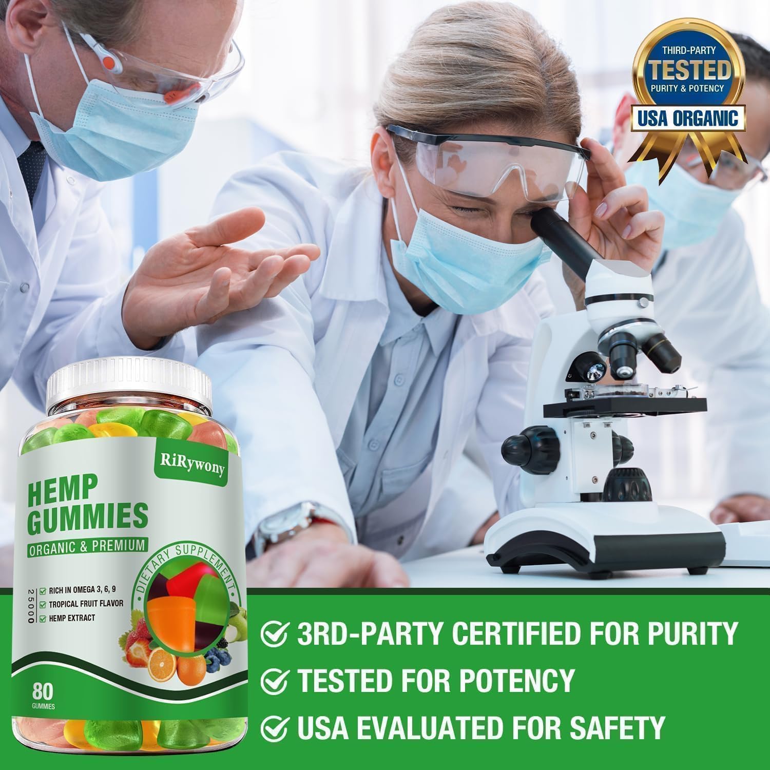 Hemp Gummies (3 Packs) - Premium Hemp Edibles