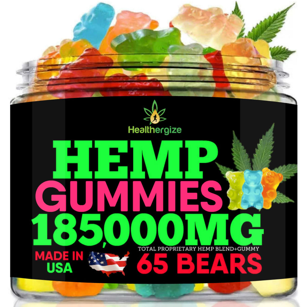 Hemp Gummies Bears Relax - Premium Hemp Oil Gummies | Made in USA | Sleep & Joint Support