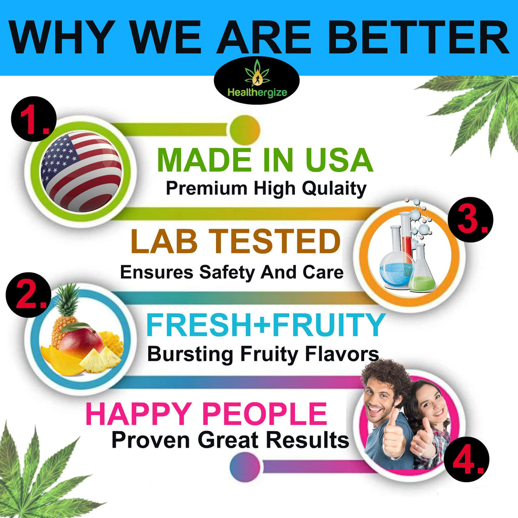 Hemp Gummies Bears Relax - Premium Hemp Oil Gummies | Made in USA | Sleep & Joint Support