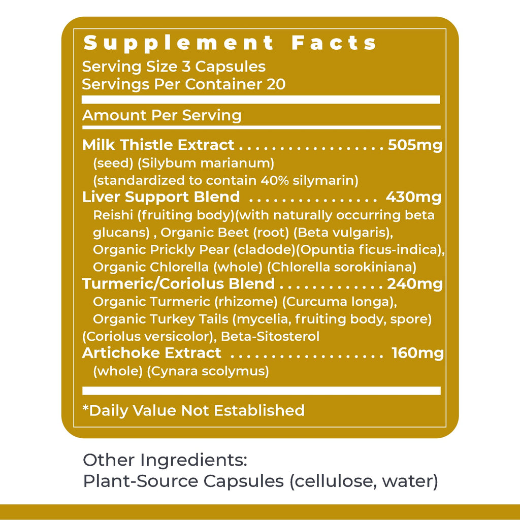HepatoVen by Premier Research Labs - Milk Thistle Liver Support | 60 Veg Capsules