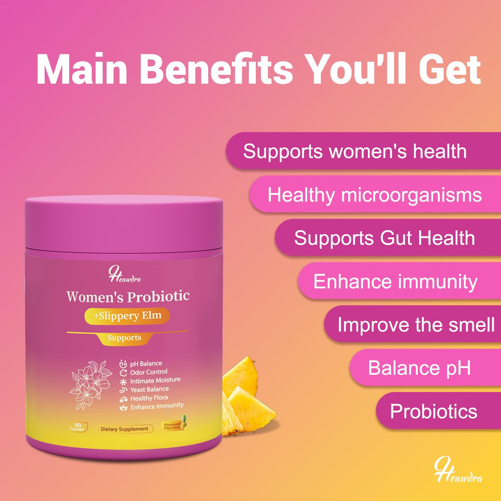 Her Juicy Women's Probiotic Gummies – pH Balance, Gut Health & Immunity (60 Gummies)