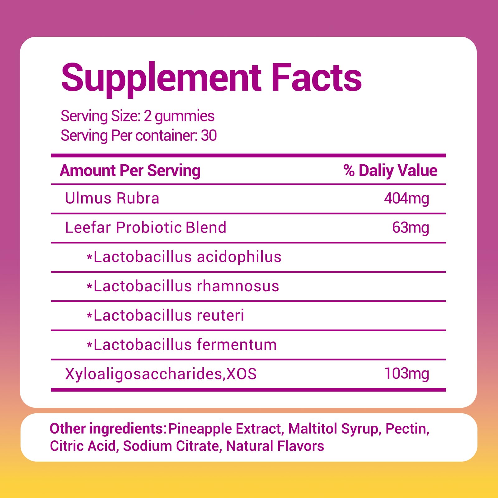 Her Juicy Women's Probiotic Gummies – pH Balance, Gut Health & Immunity (60 Gummies)