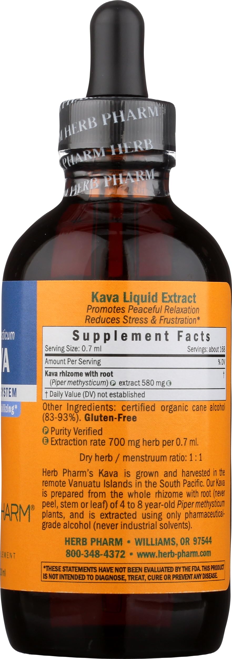 Herb Pharm Pharma Kava Extract, 4 Fz | Kava Root Extract Supplement