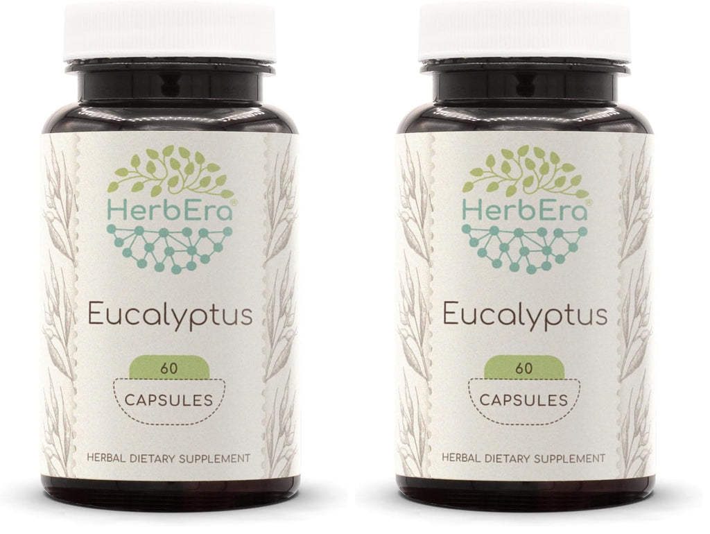 HerbEra Eucalyptus 60 Capsules (400 mg each) - Pack of 2