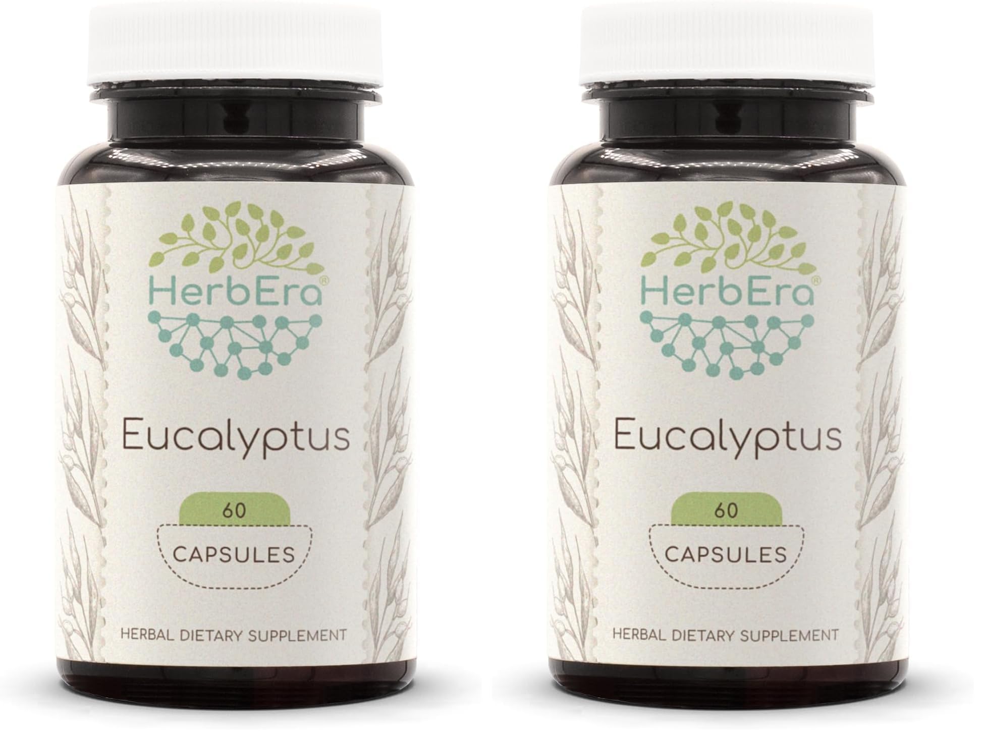 HerbEra Eucalyptus 60 Capsules (400 mg each) - Pack of 2