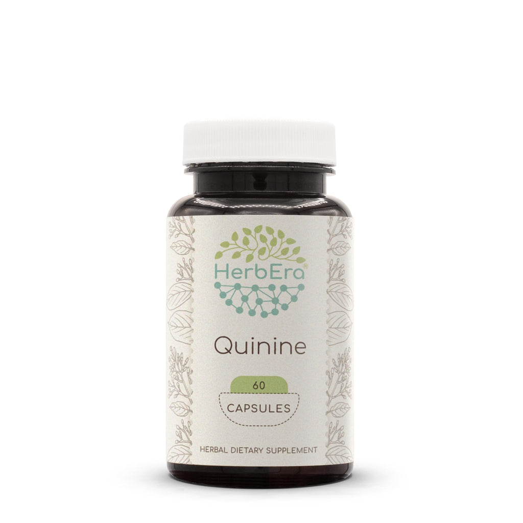 HerbEra Quinine 60 Capsules – 1000 mg Wildcrafted Cinchona Bark