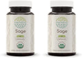 HerbEra Sage USDA Organic 60 Capsules | Natural Herbal Supplement | Certified Organic Sage (Salvia officinalis) Dried Leaf – Pack of 2