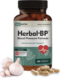 Herbal-BP Natural Blood Pressure Supplement – 3-Pack (Grape Seed, Garlic, Hawthorn)