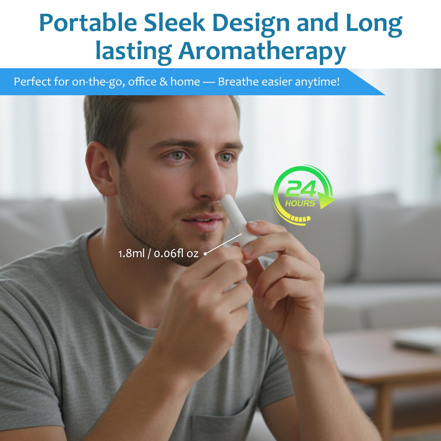 Herbal Diffuser Pen 600 Uses and Nasal Stick (1 Lavender Stick + 1 Nasal Stick)