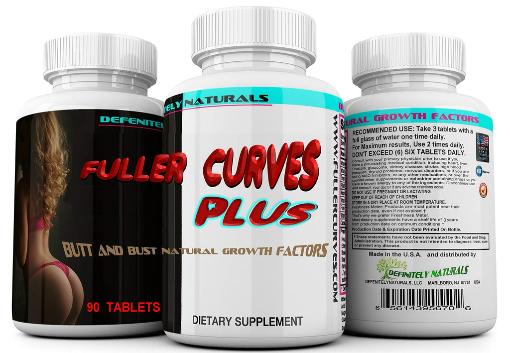 Fuller Curves Plus – Natural Butt and Bust Enlargement Pills (90 Tablets)