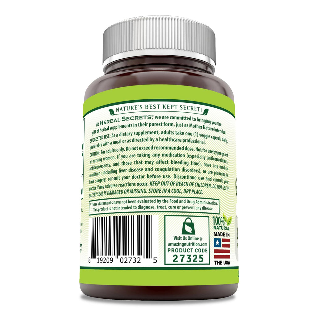 Herbal Secrets Ginkgo Biloba Double Strength 120 Mg Capsules