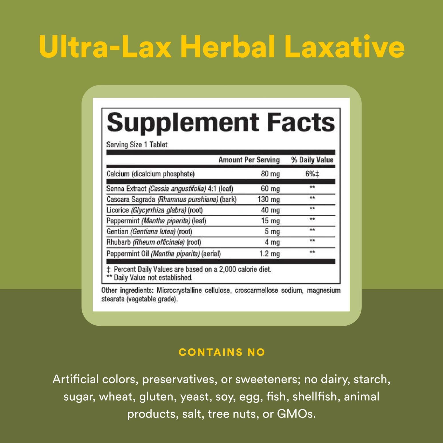 HerbalFactors by Natural Factors - Ultra-Lax Herbal Formula for Occasional Constipation (90 tablets)