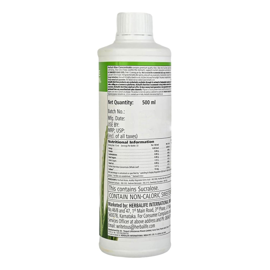 Herbalife Herbal Aloe Concentrate – Cranberry Flavor, 16 oz, Gluten-Free, 0 Calories, 0 Sugar