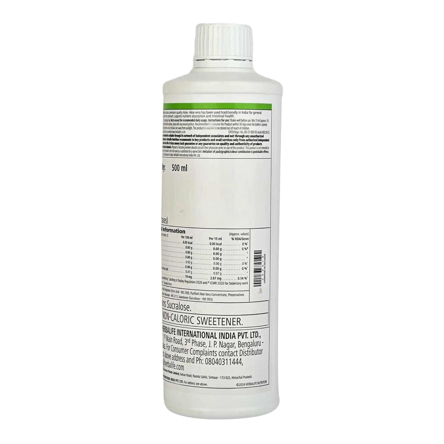 Herbalife Herbal Aloe Concentrate – Cranberry Flavor, 16 oz, Gluten-Free, 0 Calories, 0 Sugar