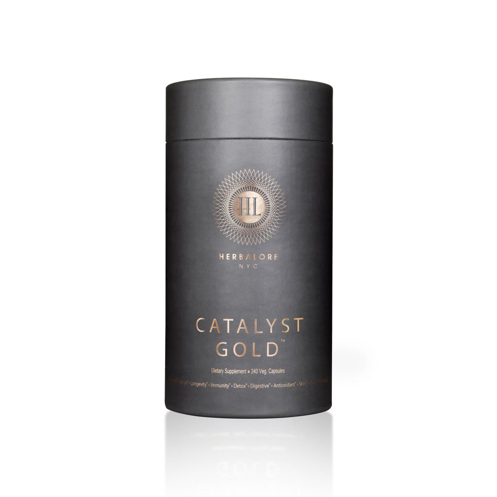 Herbalore Catalyst Gold – Natural Superfood for Immunity, Digestion, Hair & Skin (240 Capsules)