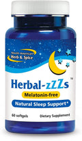 NORTH AMERICAN HERB & SPICE Herbal-zzZs - 60 Softgels - Melatonin Free, Non-Habit Forming | Ashwagandha & Chamomile | Non-GMO