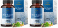 HERBAMAMA Brain Support Capsules – 1400mg Focus Supplement with Bacopa, Ginseng & Ginkgo | Vegan, Non-GMO, 100 Caps (Pack of 2)