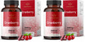 Herbamama Cranberry Extract Capsules – 30,000mg Cranberry Powder for Urinary Tract Support | Vegan, Non-GMO, 100 Caps (Pack of 2)
