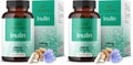 HERBAMAMA Inulin Powder Capsules 1200mg – Digestive Support & Prebiotic Fiber (Pack of 2)