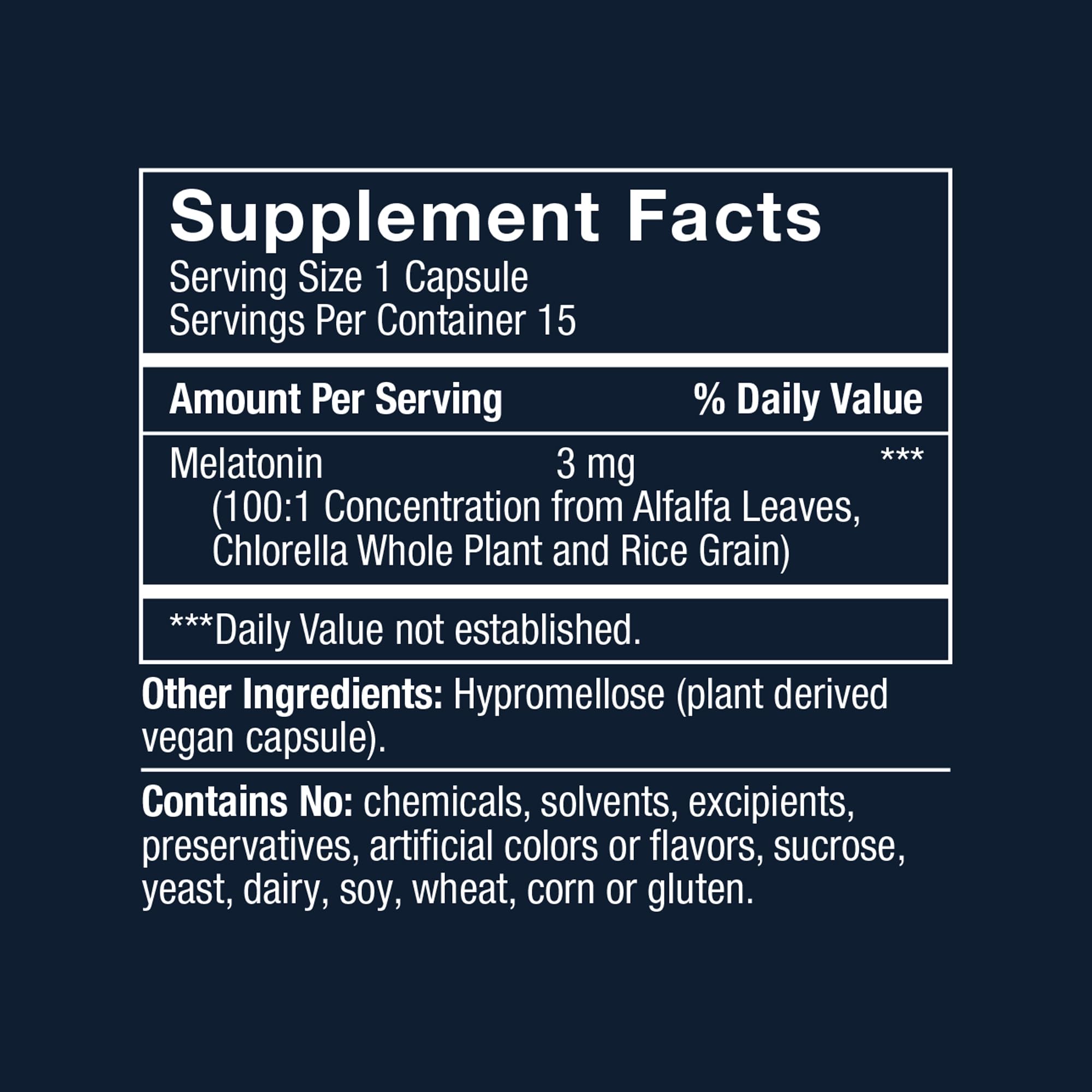 Herbatonin 3mg - Plant-Based Melatonin Sleep Aid for Jet Lag & Circadian Rhythm (120 Day Supply)