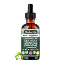 Herbavita Soursop Liquid Drops 10-in-1 | Sea Moss, Moringa, Turmeric & Black Seed Oil | Vegan, Non-GMO