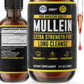 HERBIFY Mullein Drops - Lung Cleanse, Immune Support | Made in USA | 4 Oz