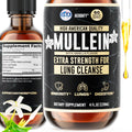 HERBIFY Mullein Drops – Lung Cleansing, Respiratory Support, Vanilla Flavor | Made in USA | 4 oz