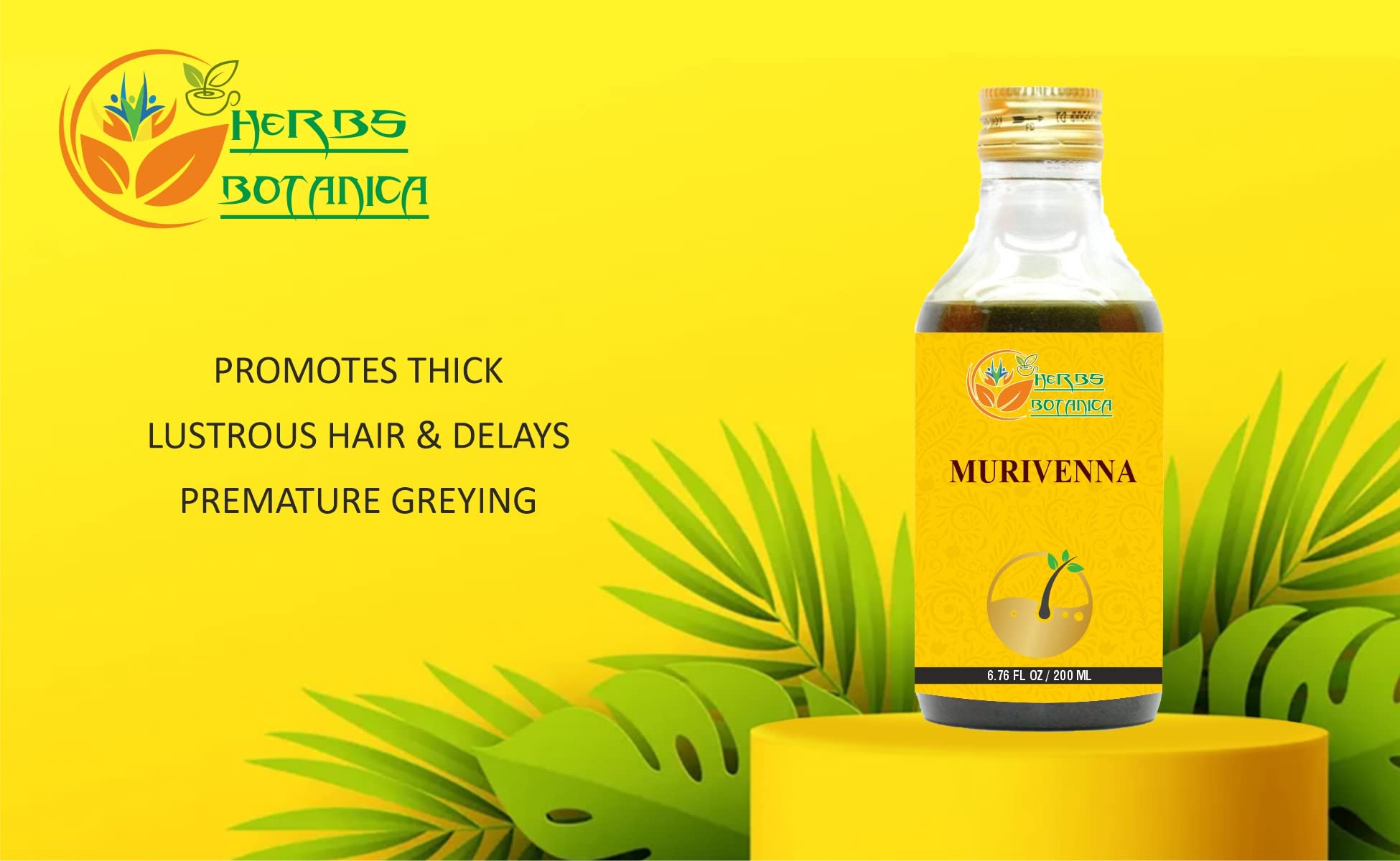 Herbs Botanica Murivenna Oil Tailam – Ayurvedic Joint & Muscle Care 200ml