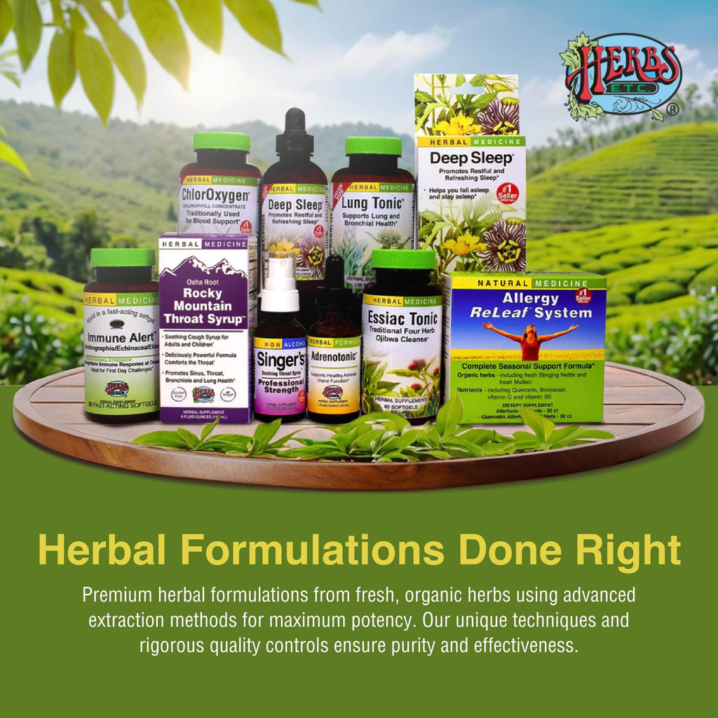 Herbs Etc. Allergy ReLeaf System – Seasonal Discomfort Support (60 Softgels or 60 Tablets)