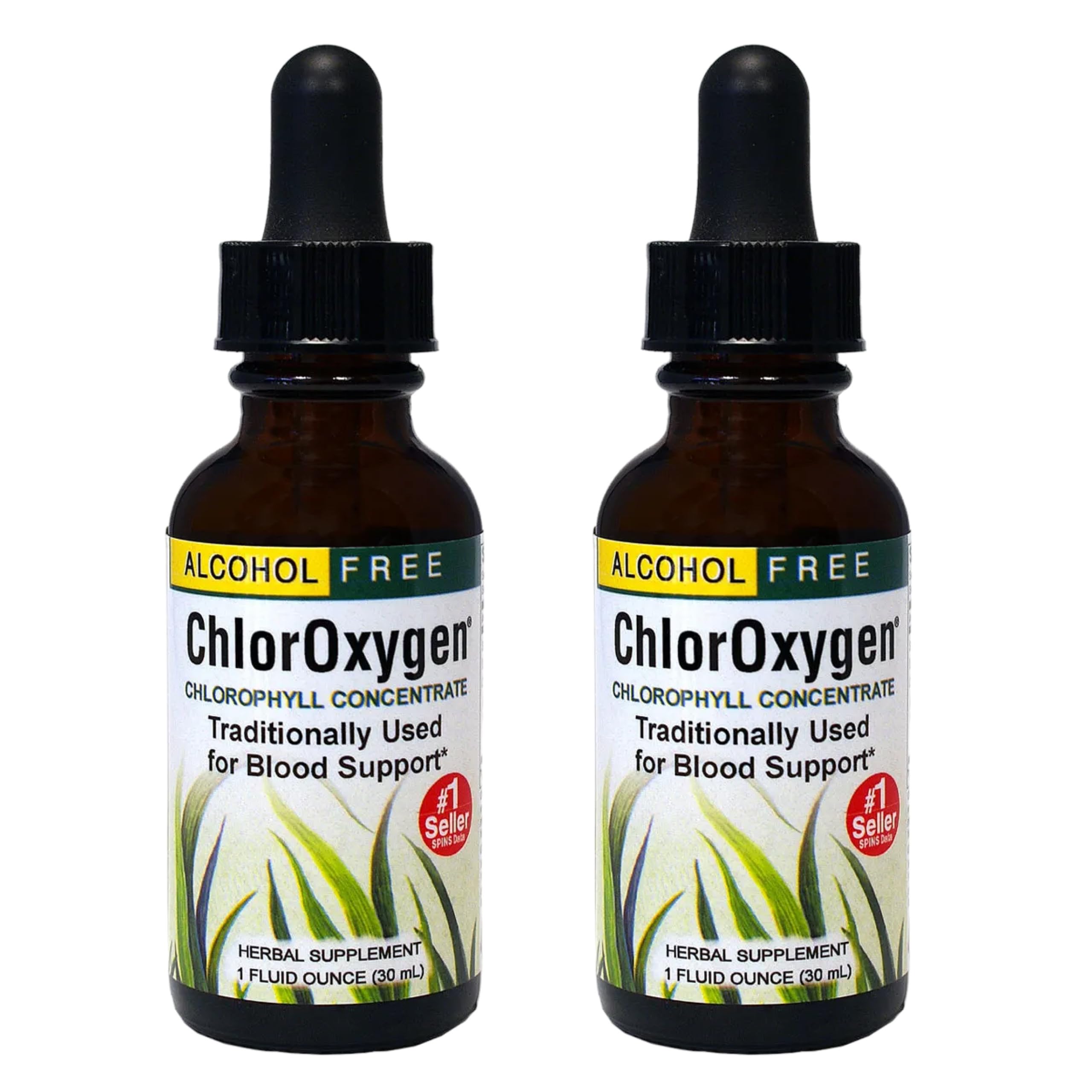 Herbs Etc. ChlorOxygen Chlorophyll Concentrate – High-Concentration Vitality Support (2 Pack, 2 fl oz)