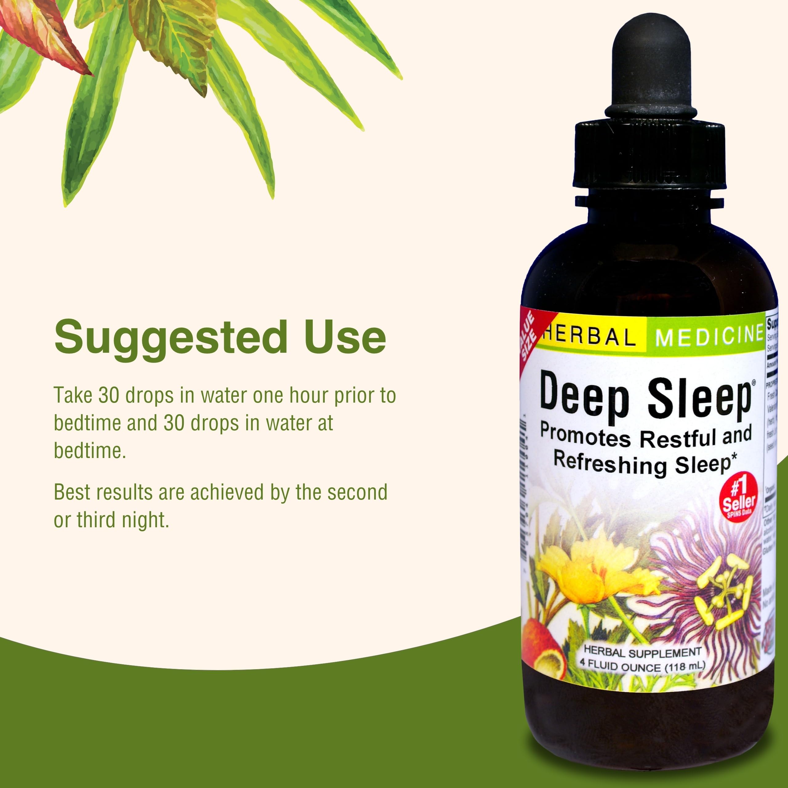 Herbs Etc. Deep Sleep Classic Liquid Extract - Gentle Herbal Sleep Support