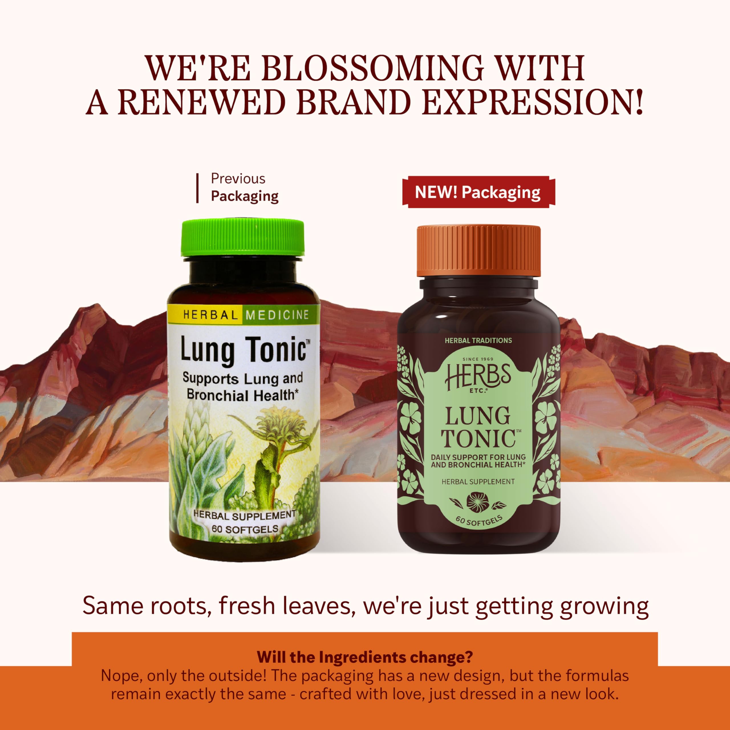 Herbs Etc. Lung Tonic - Lung & Respiratory Support - 60 Softgels