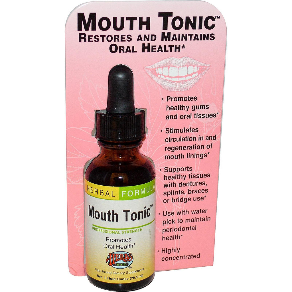 Herbs Etc. Mouth Tonic - 1 oz | Promotes Oral Health & Gum Support