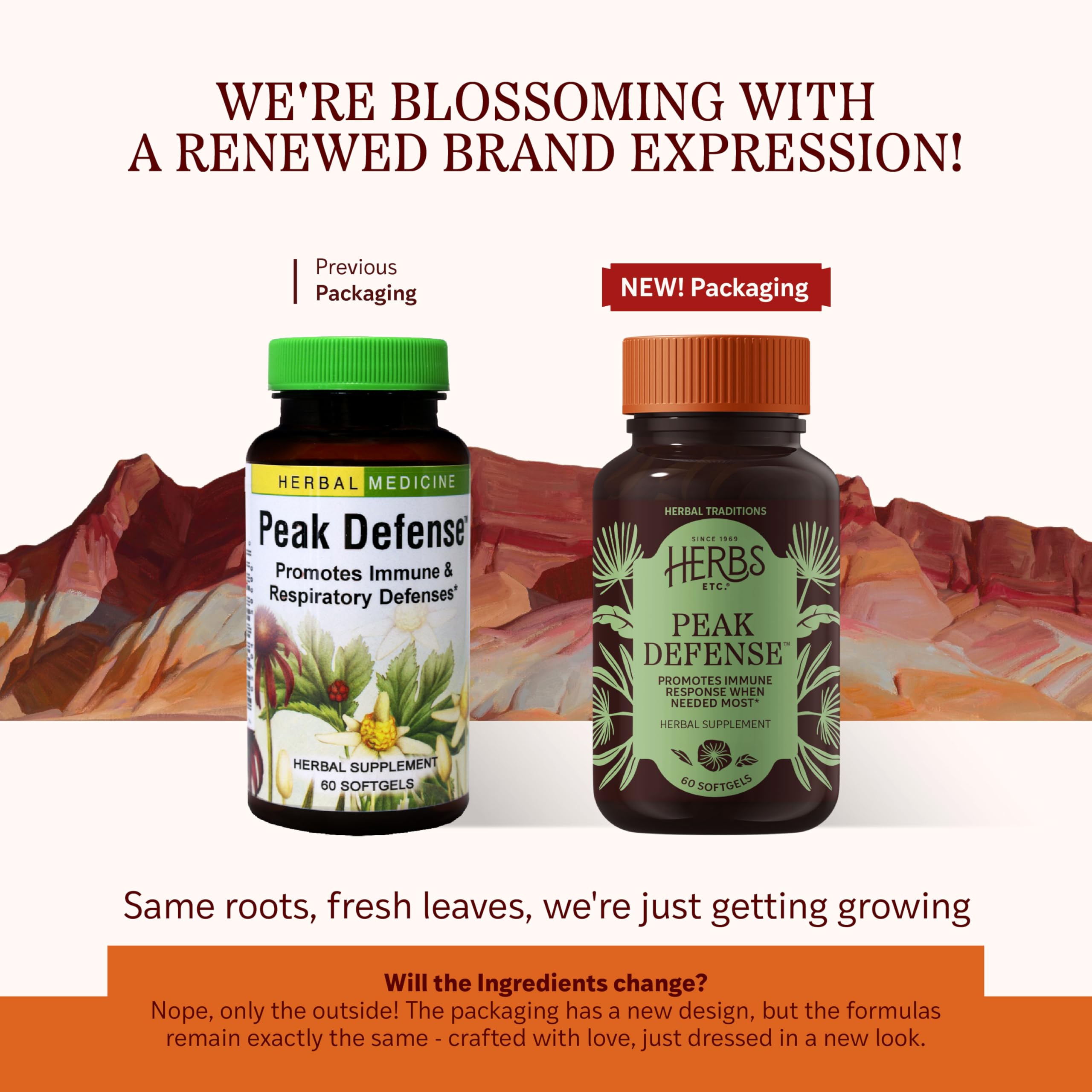 Herbs Etc. Peak Defense – Immune Support & Respiratory Health | Gluten-Free, 60 Softgels