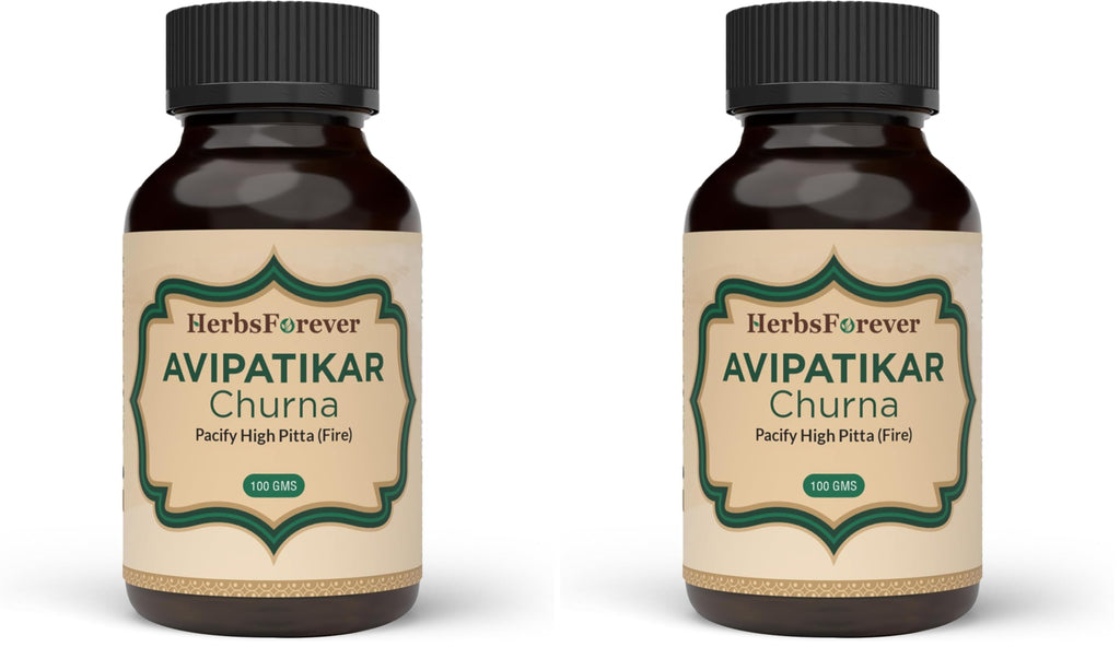 Herbsforever Avipatikar Churna | Ayurvedic Digestive Support | Non-GMO & Vegan | 100 GMS (Pack of 2)